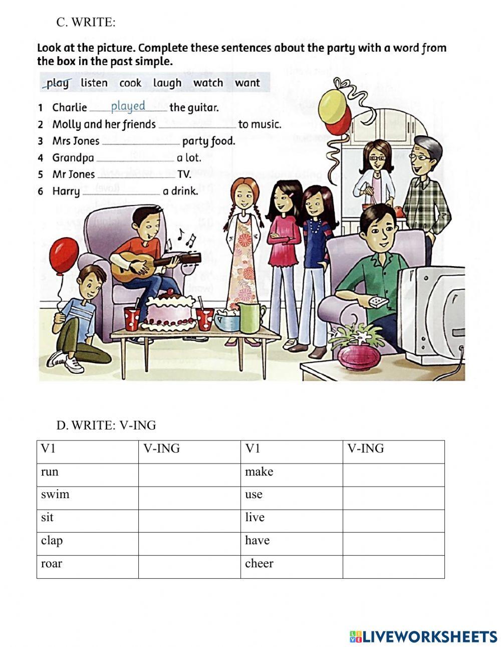 Extra 6 family and friends 5 worksheet Live Worksheets