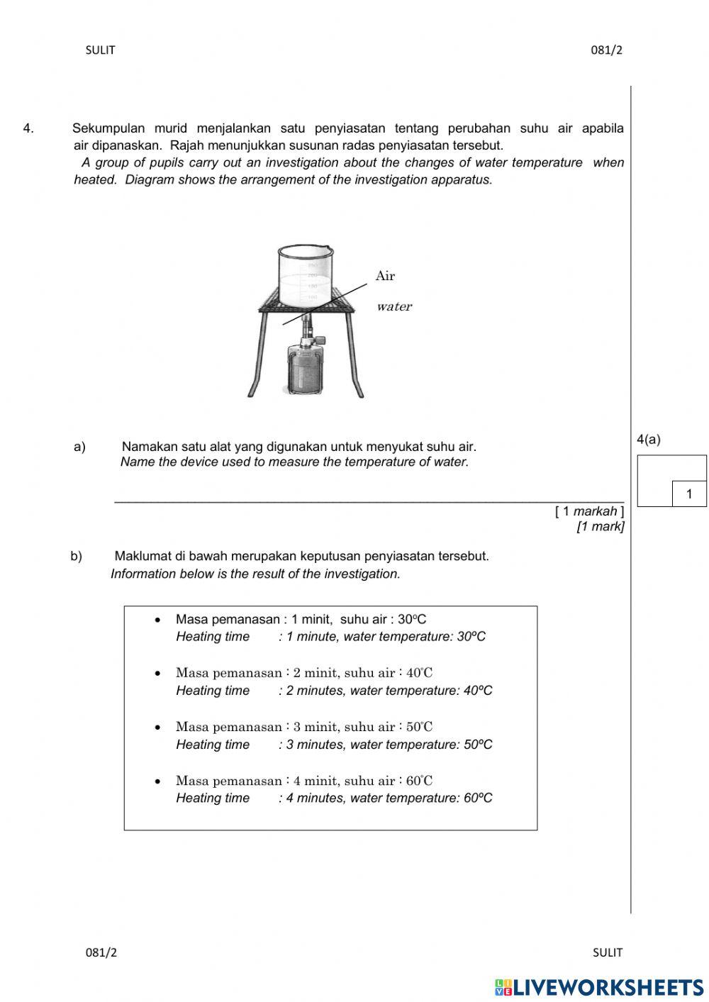 Pembetulan pentaksiran sains kertas 2