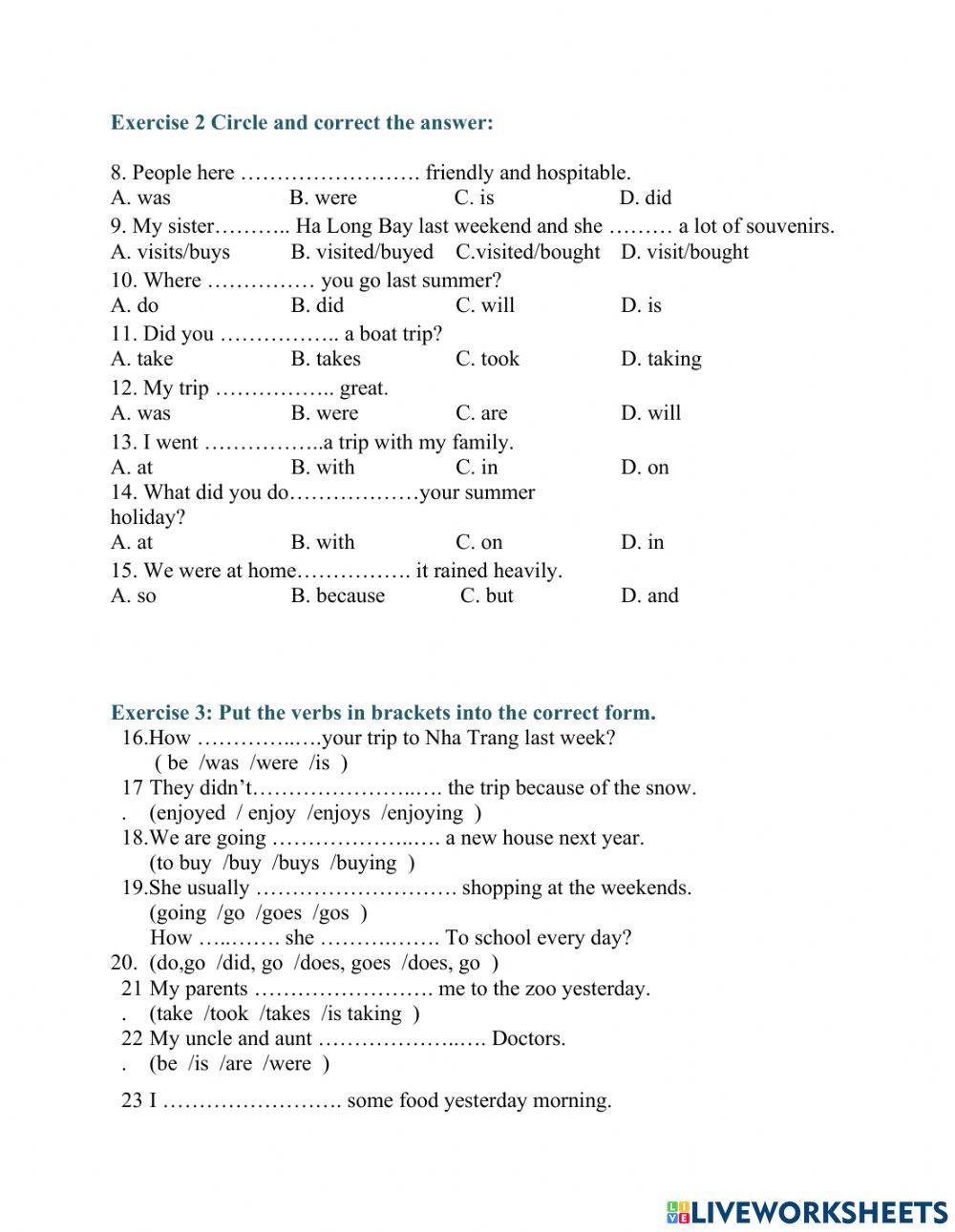Review the first term 3 ( grade 5)