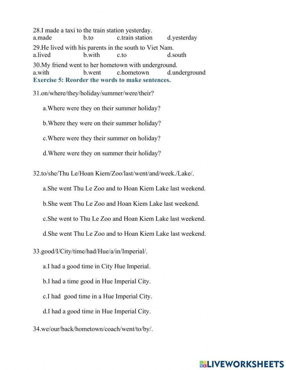 Review the first term 3 ( grade 5)