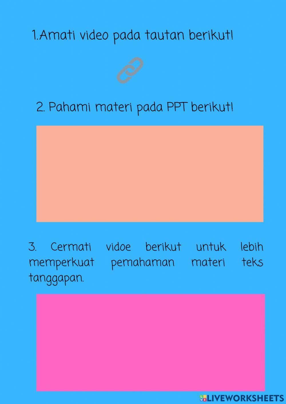 Materi Teks Tanggapan