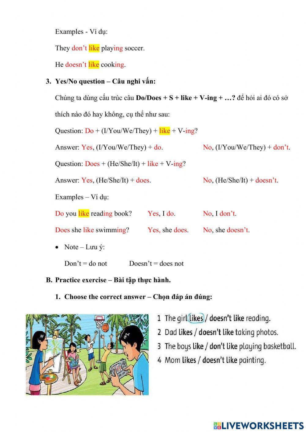 Unit 2: My Weekend - Lesson 2 - Grammar