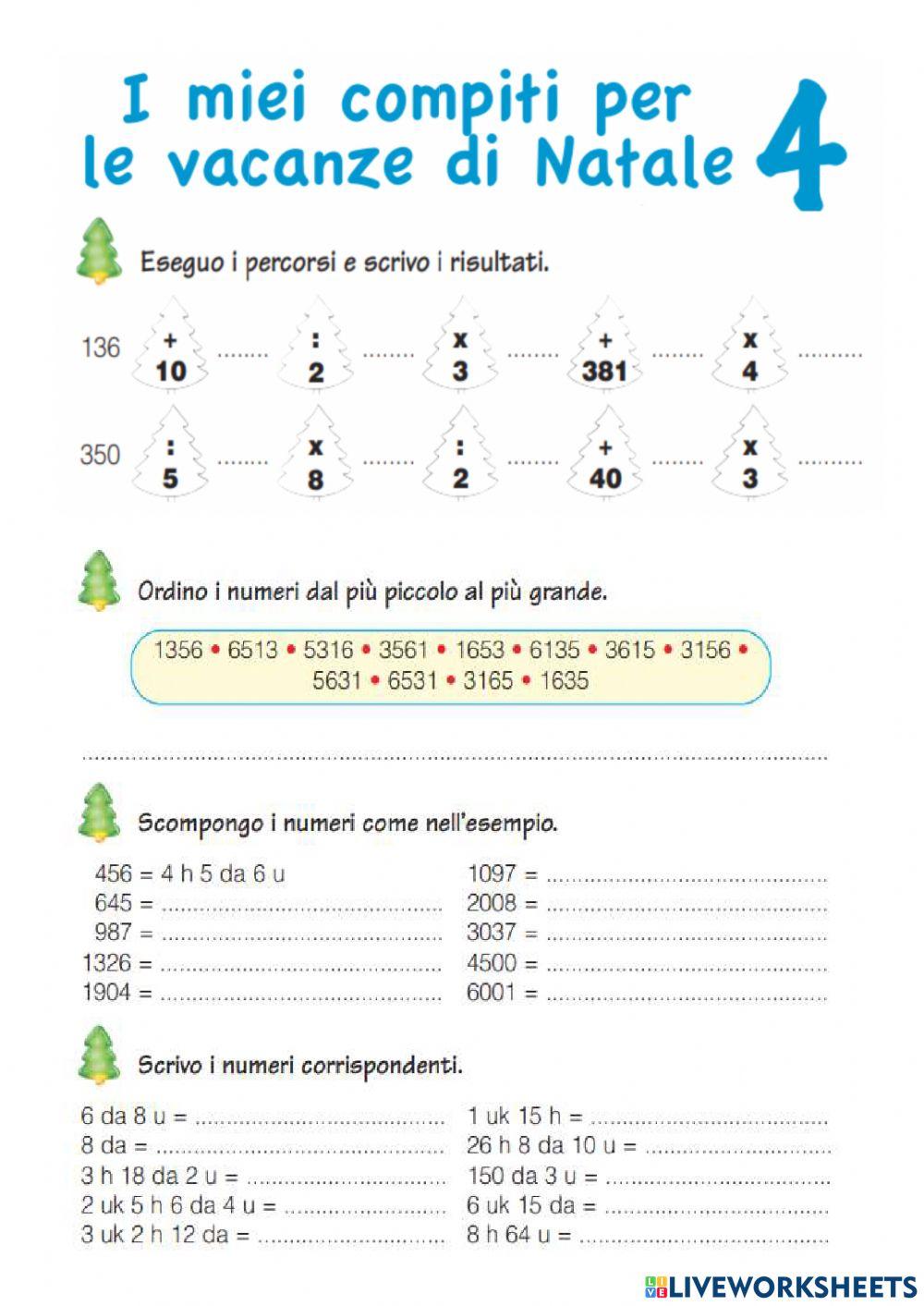 Scomposizione numeri