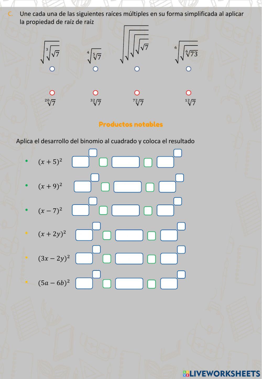 4to - Álgebra - Repaso