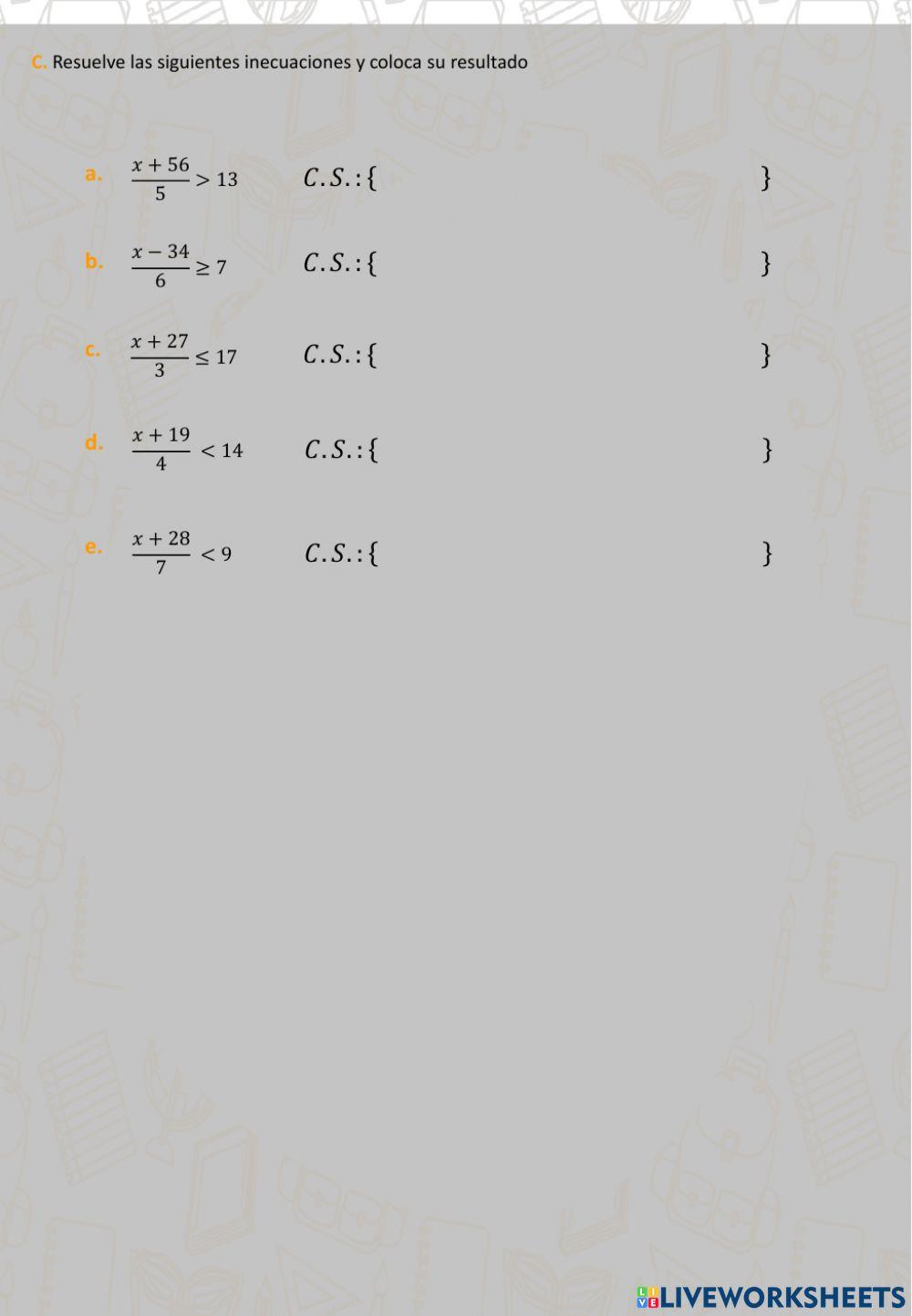 4to - Álgebra - Repaso 4to - Álgebra - Repaso