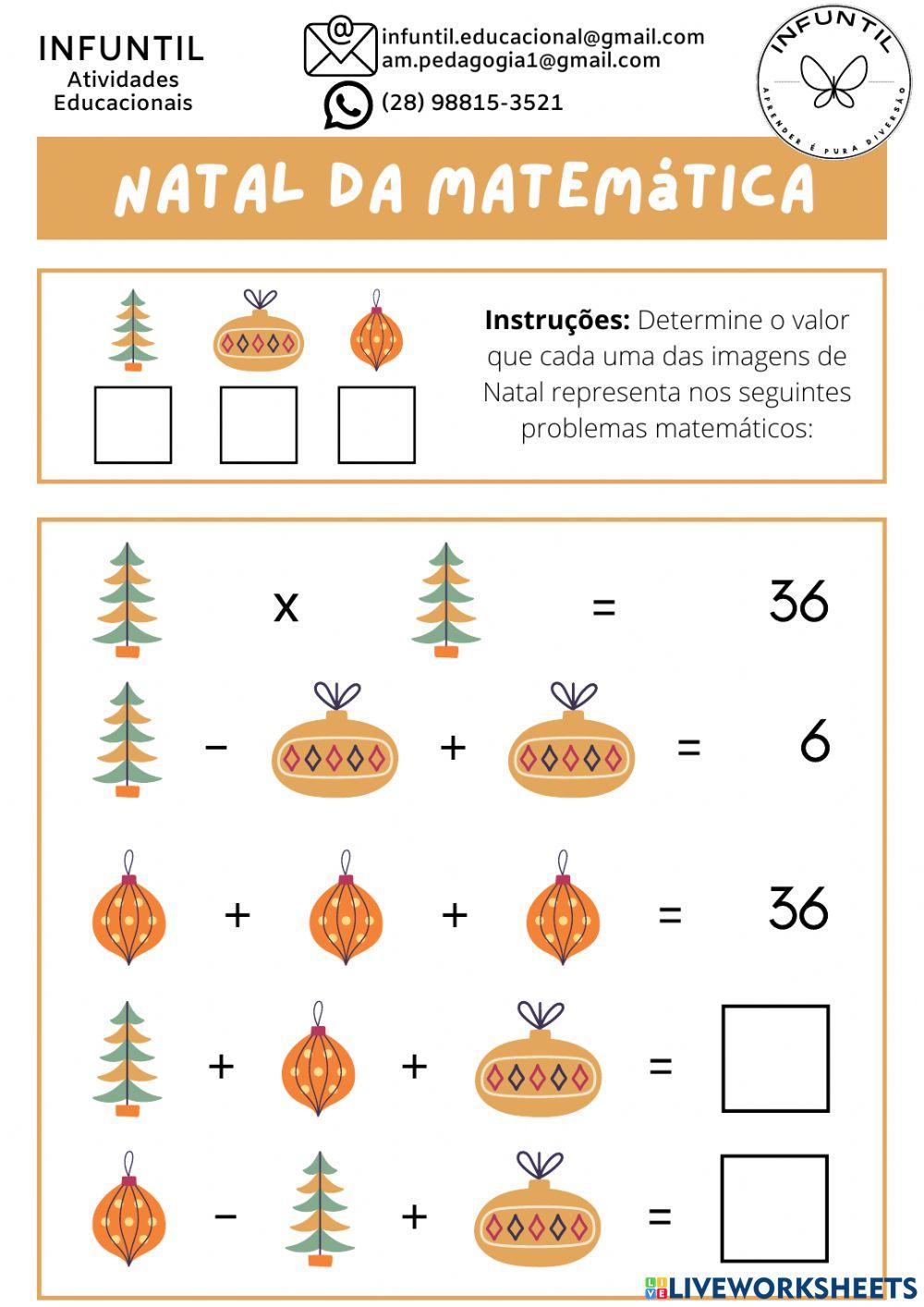 Matemática natalina