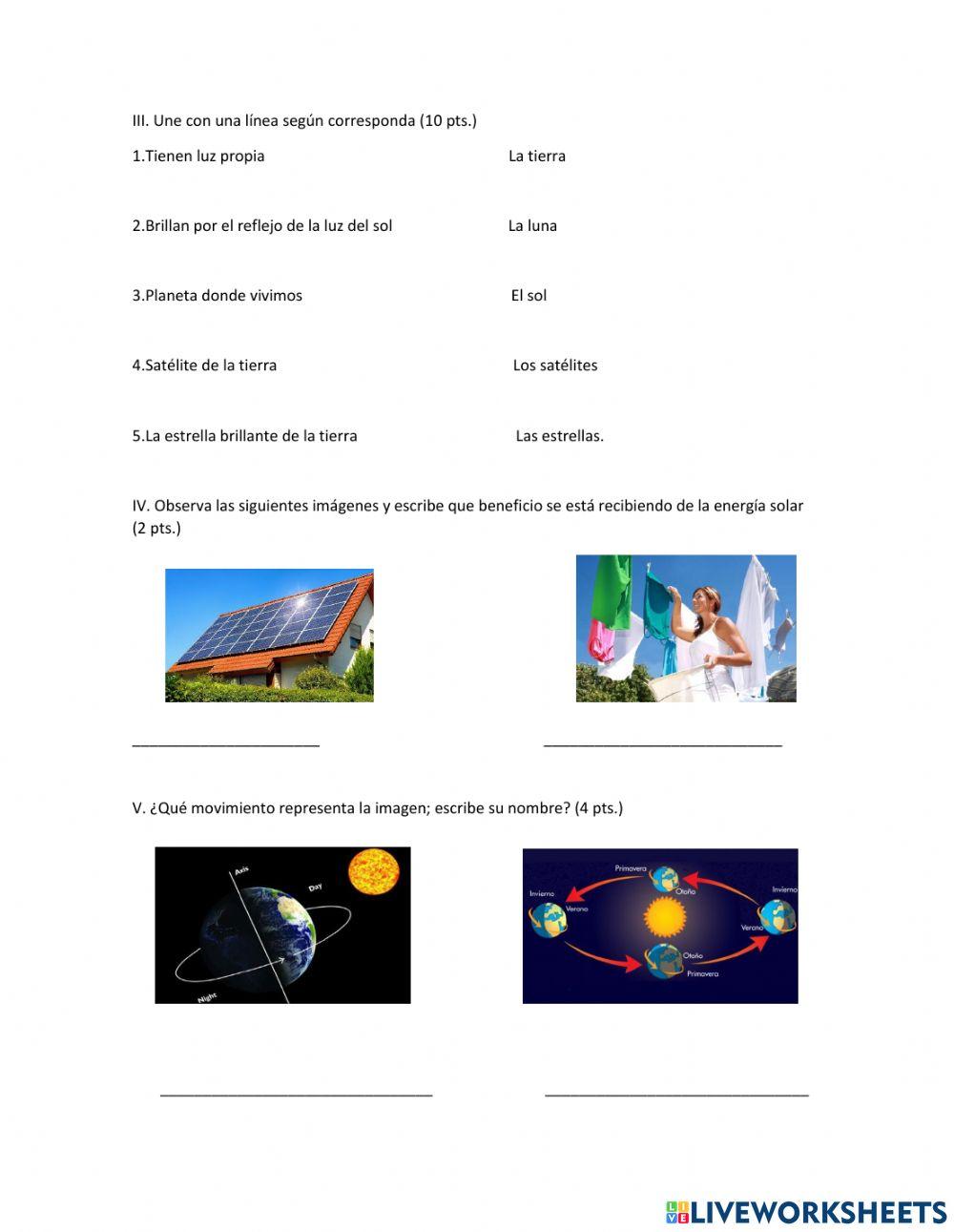 El planeta tierra y el universo