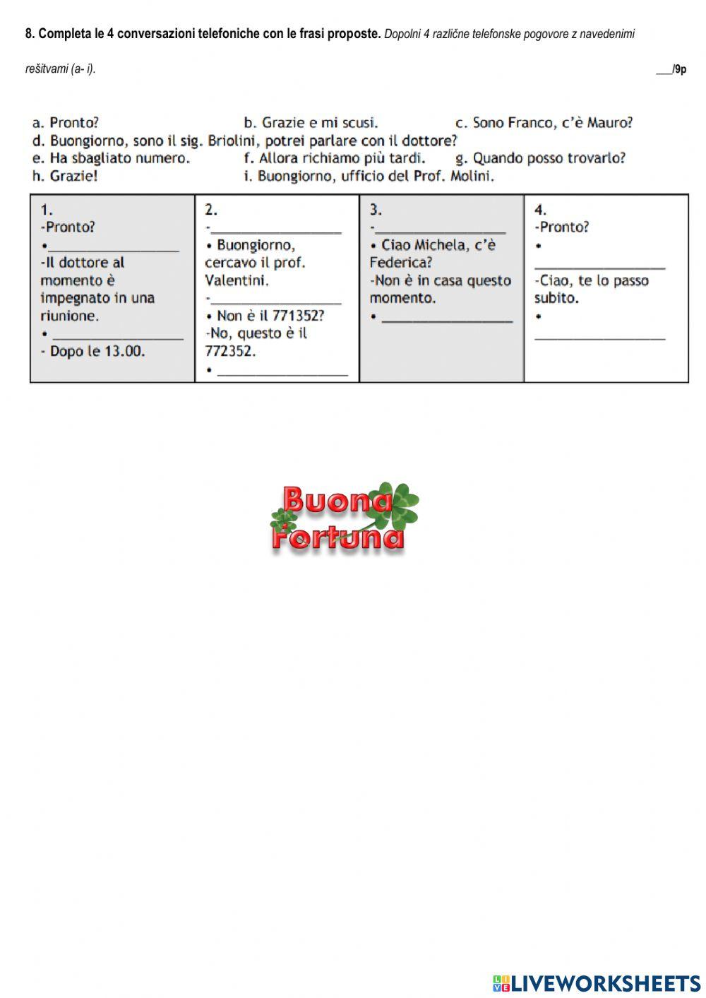 1.verifica-8. razred B oddelek