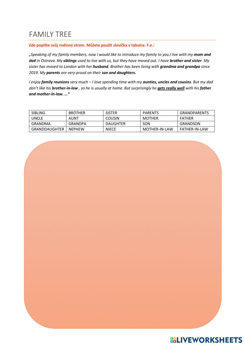 Maturitní otázka-People, Family and Social life