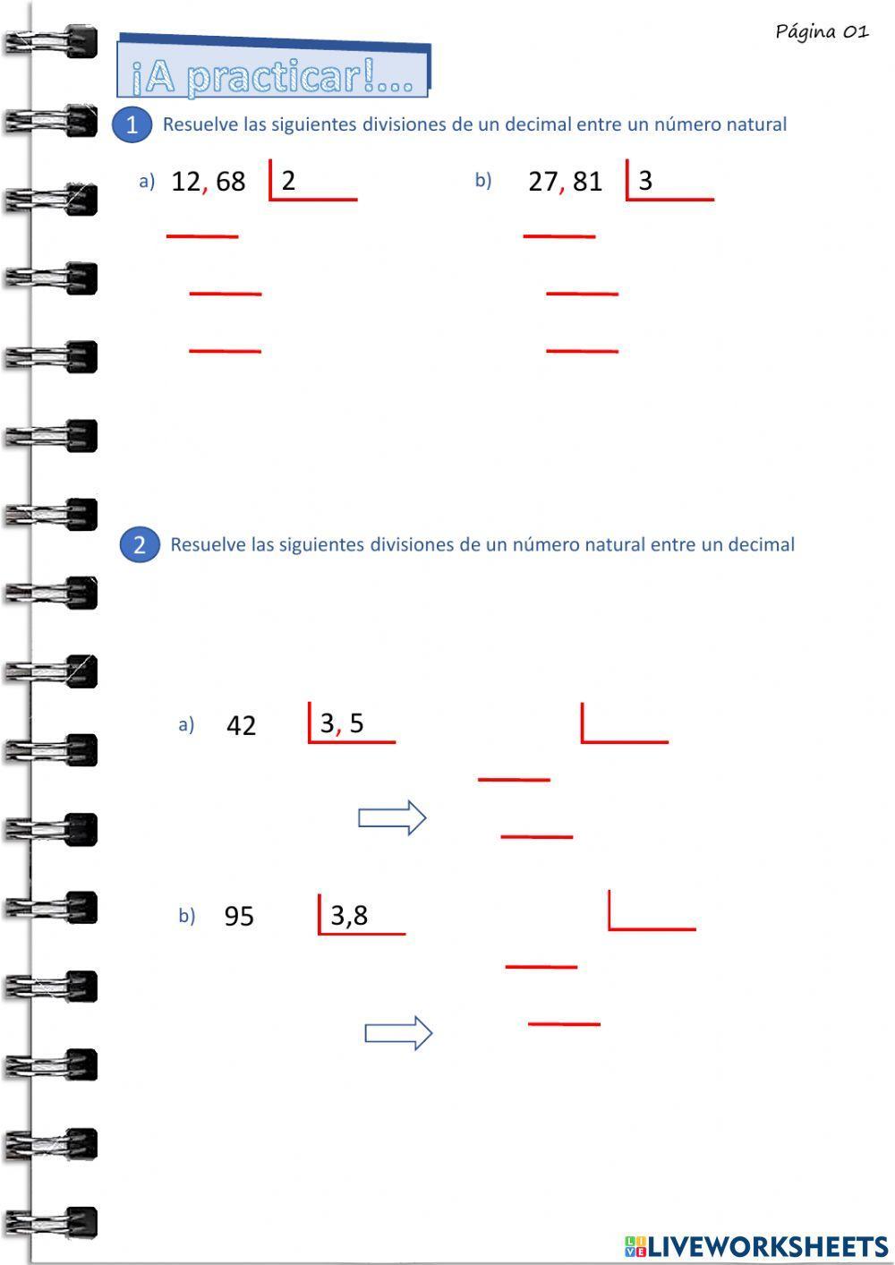División de números decimales part 02