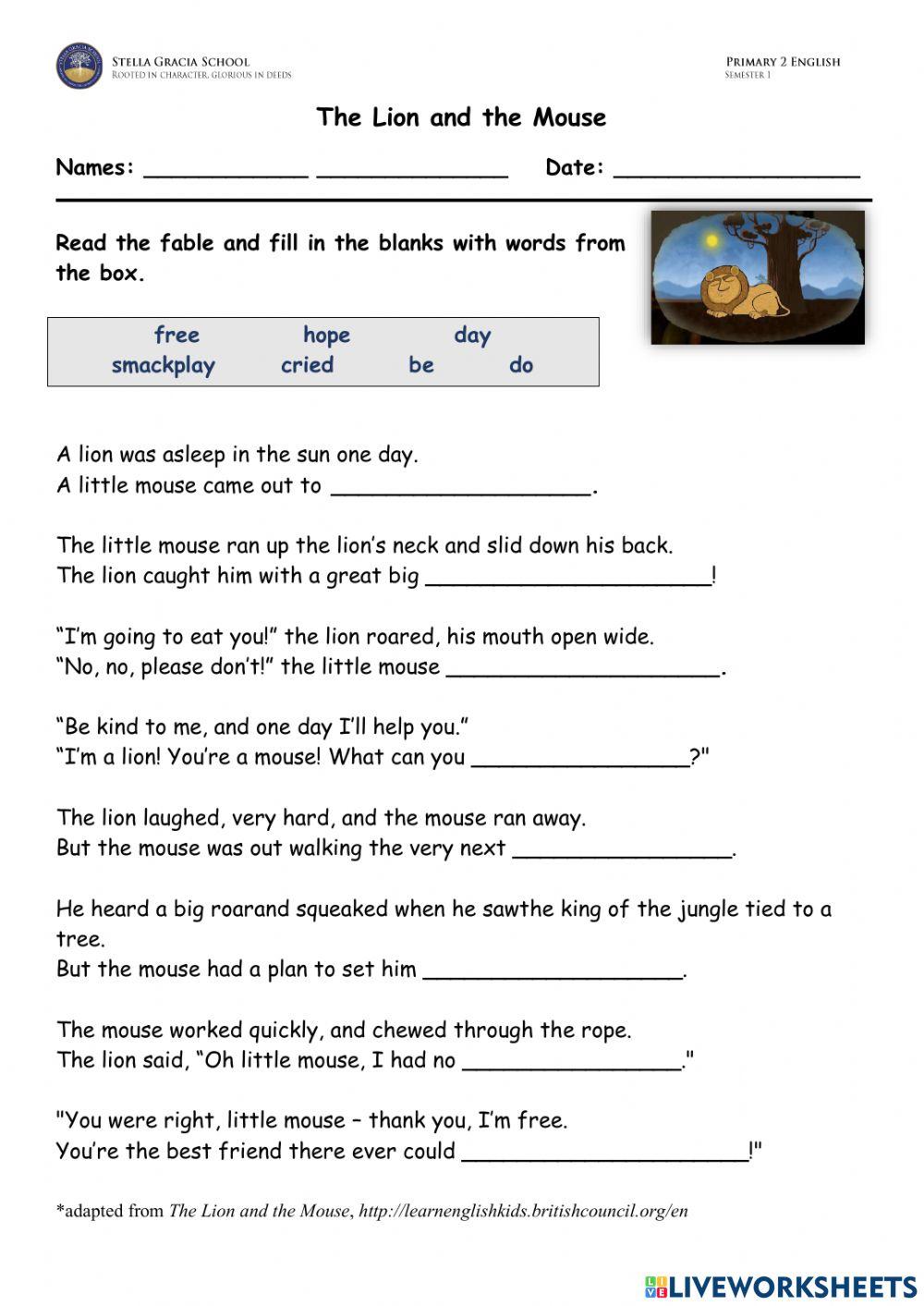 The Lion and The Mouse