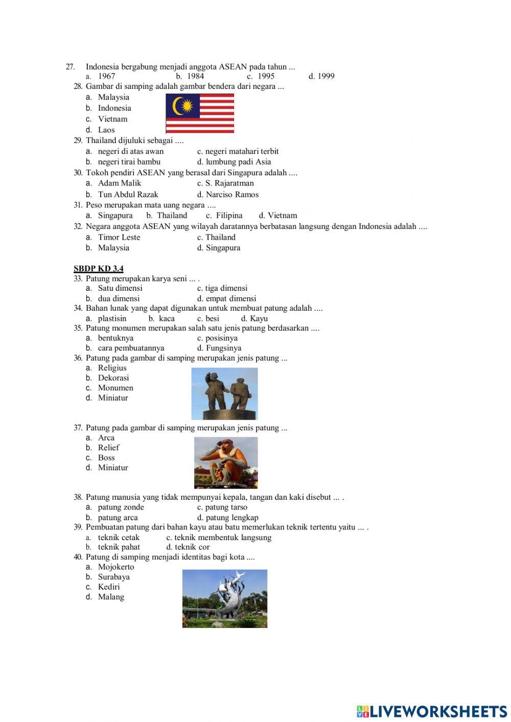 Ulangan Harian Tema 1