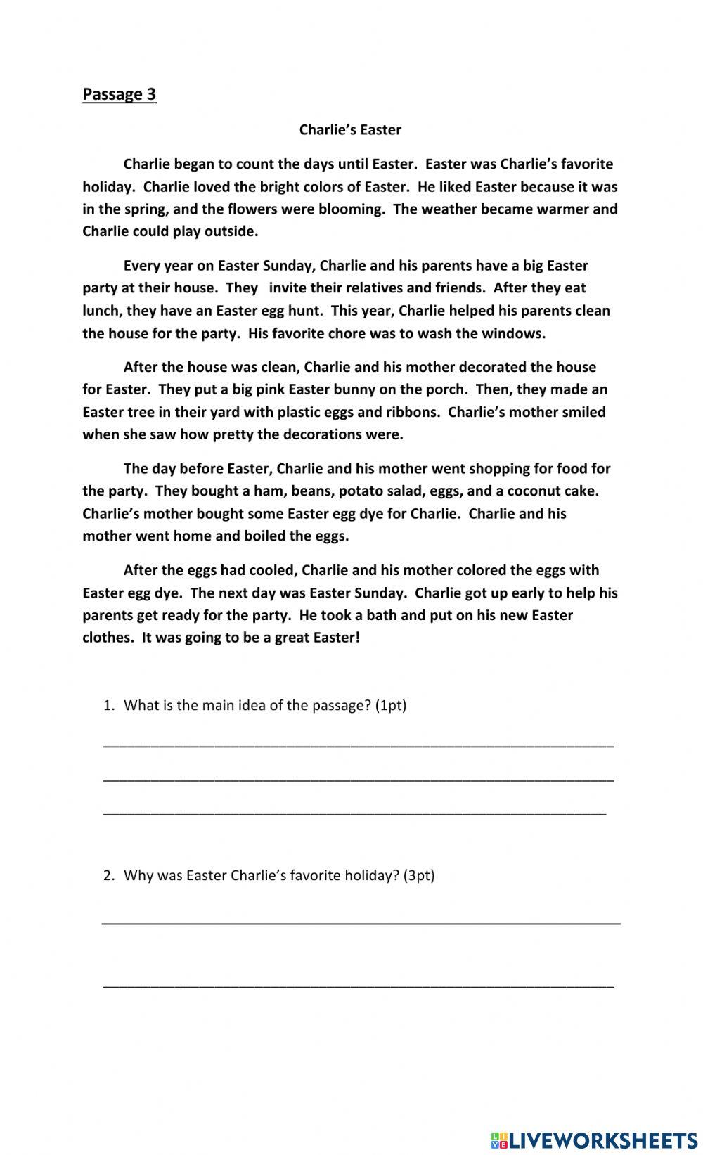 Reading Comprehension