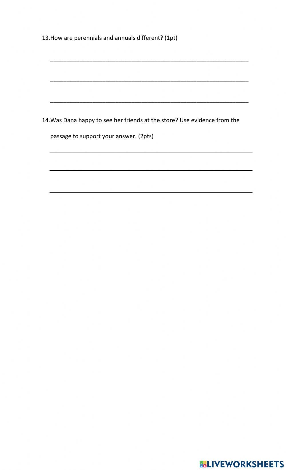 Reading Comprehension