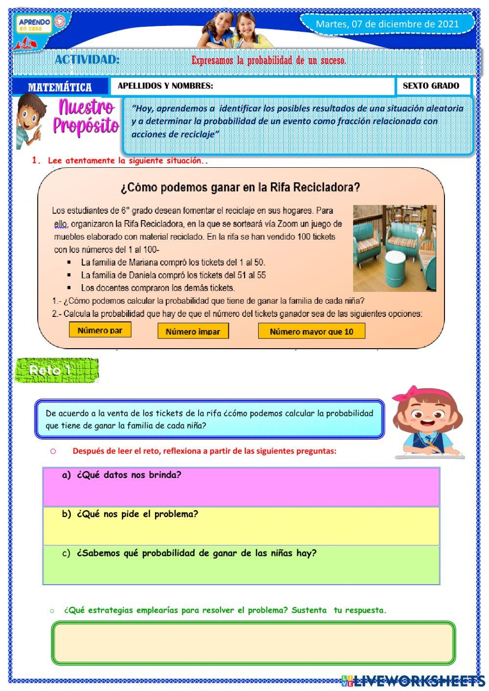 Expresamos  la probabilidad de un suceso