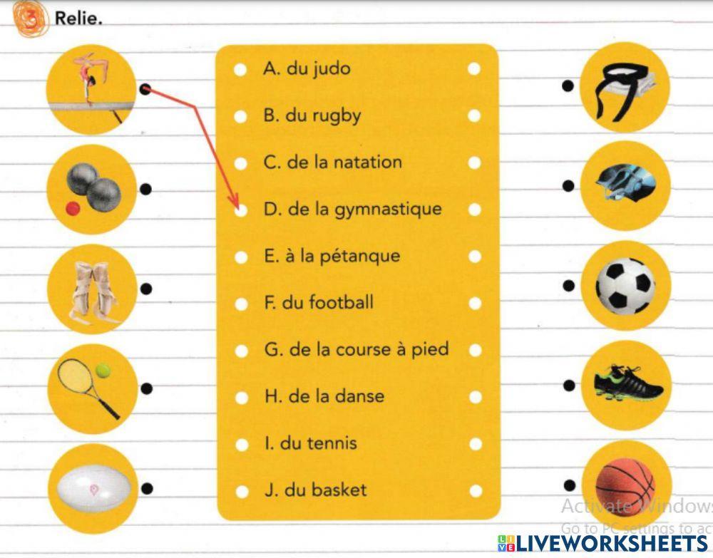 Vous faites du sport