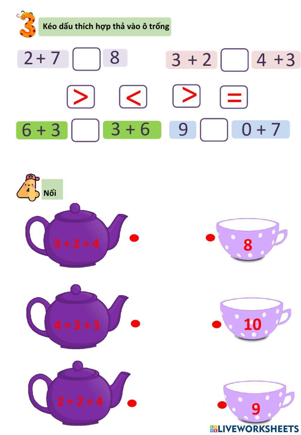 Toán-phép cộng trong phạm vi 10