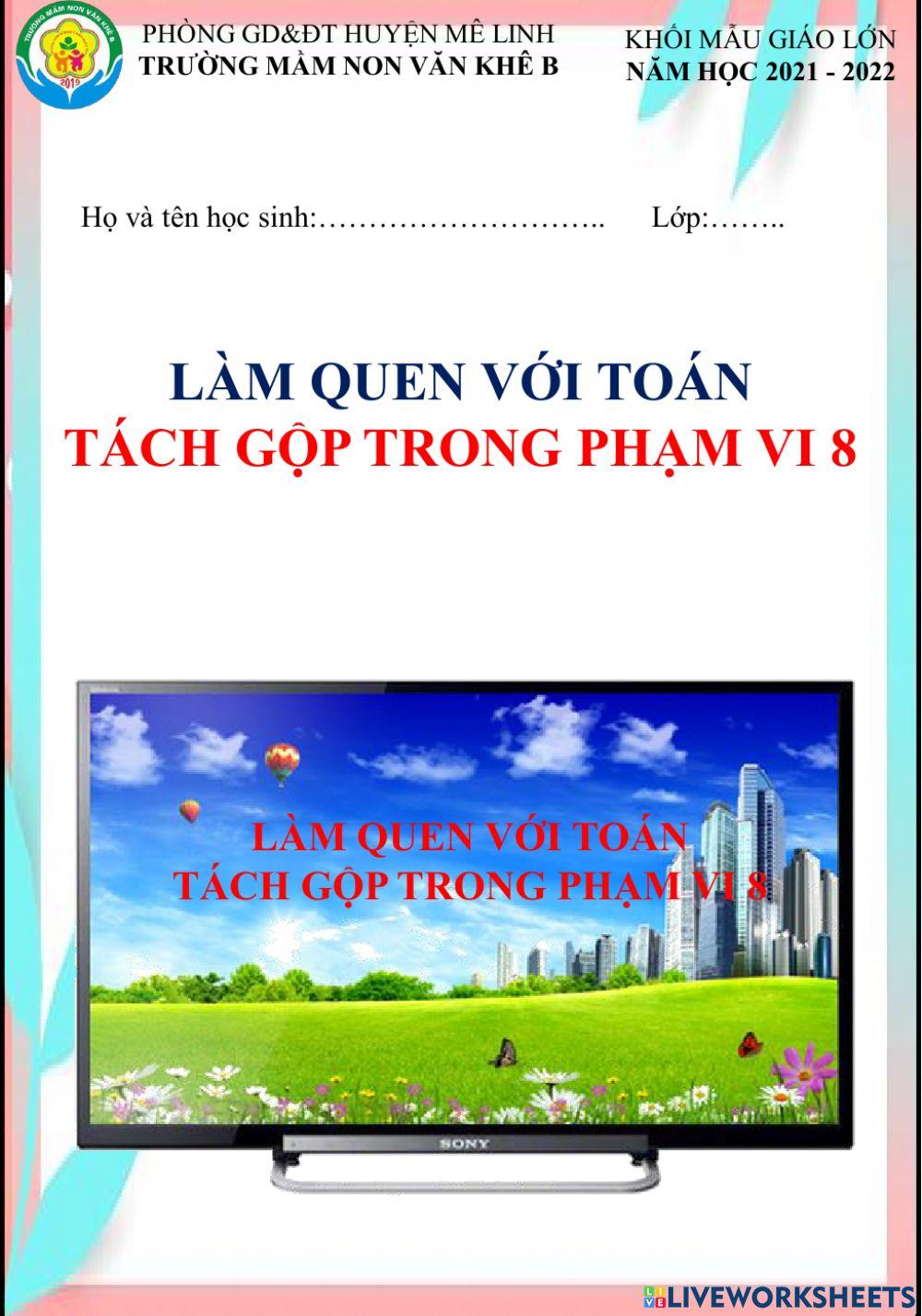 bài toán tách gop online exercise for | Live Worksheets