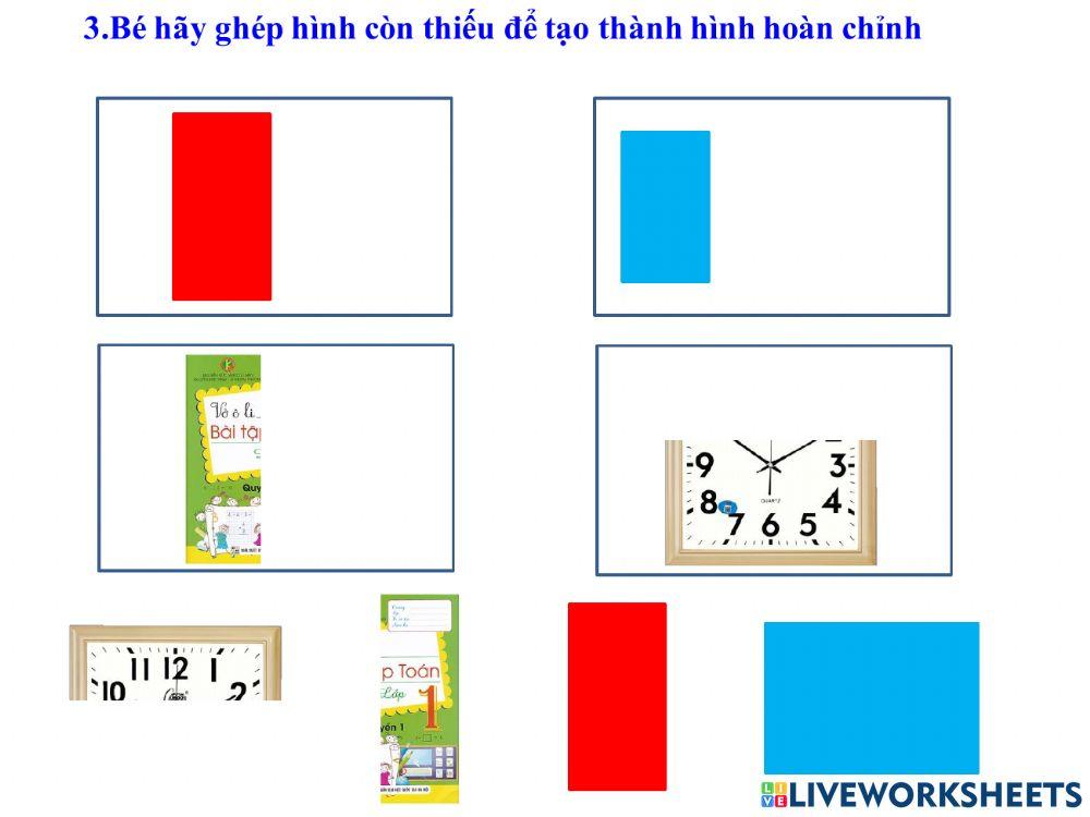 Hình vuông hình chữ nhật