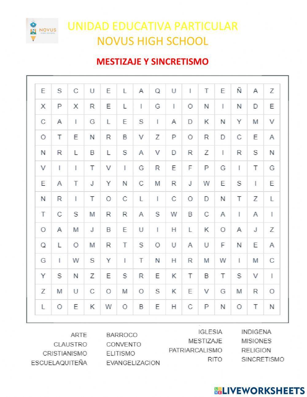 Mestizaje y sincretismo