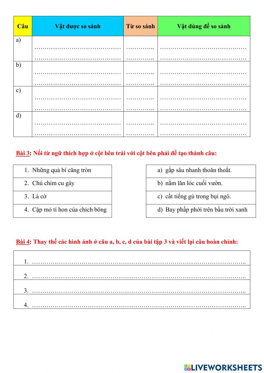 Phiếu bài tập Tiếng Việt 12.2