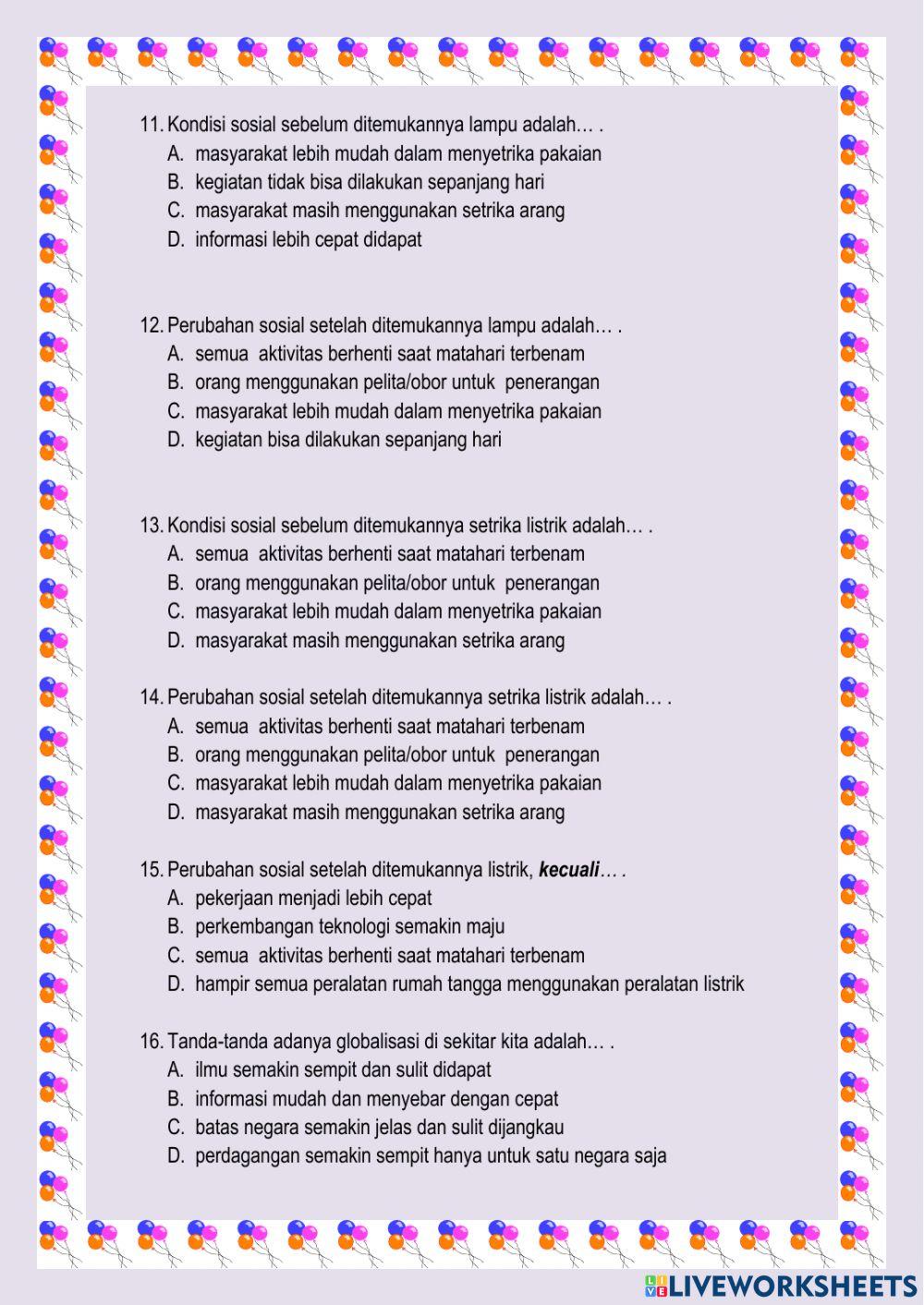 PAS 1 Muatan 4 Kelas 6 PAS 1 Muatan 4 Kelas 6