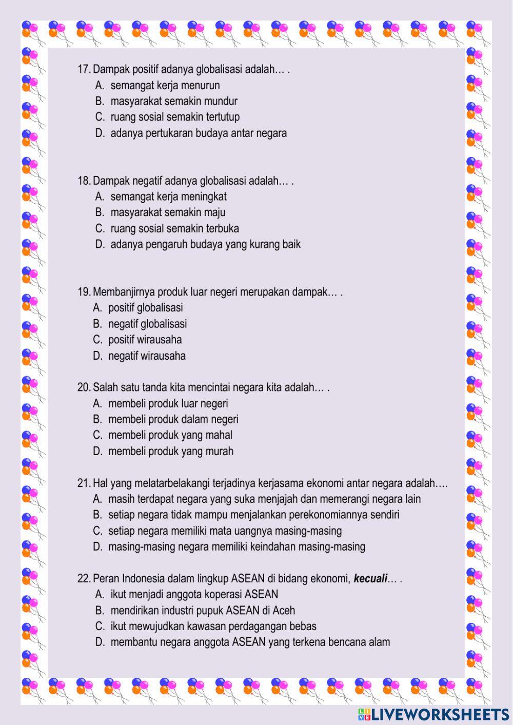 PAS 1 Muatan 4 Kelas 6 PAS 1 Muatan 4 Kelas 6