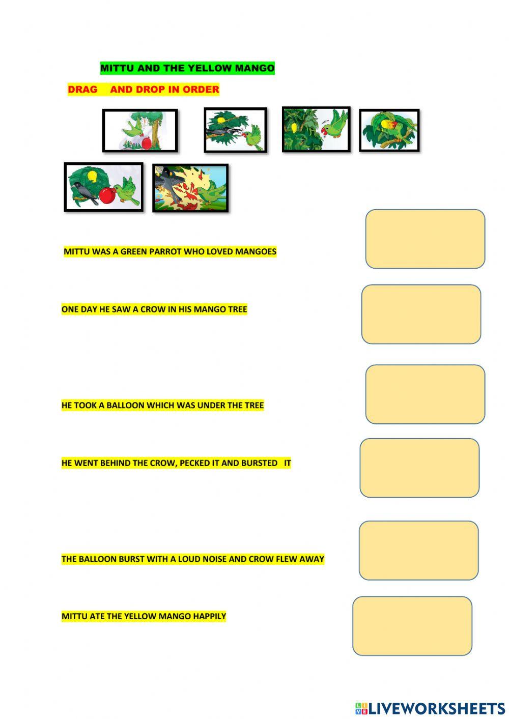 Mittu and the yellow mango