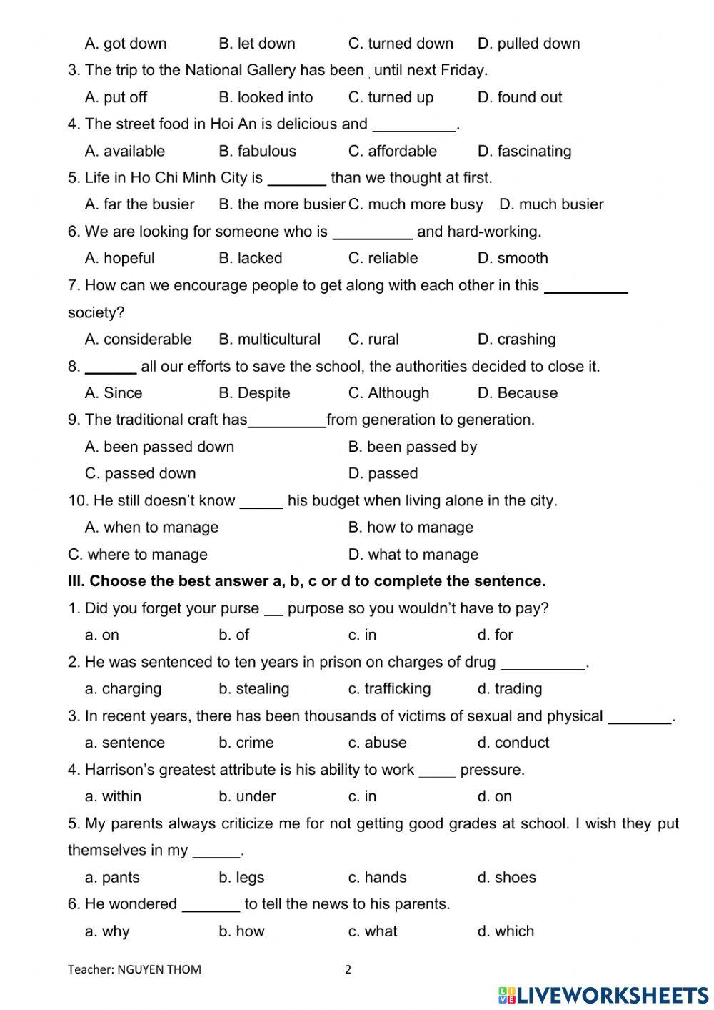 E9 review 1st term lexico gram worksheet Live Worksheets