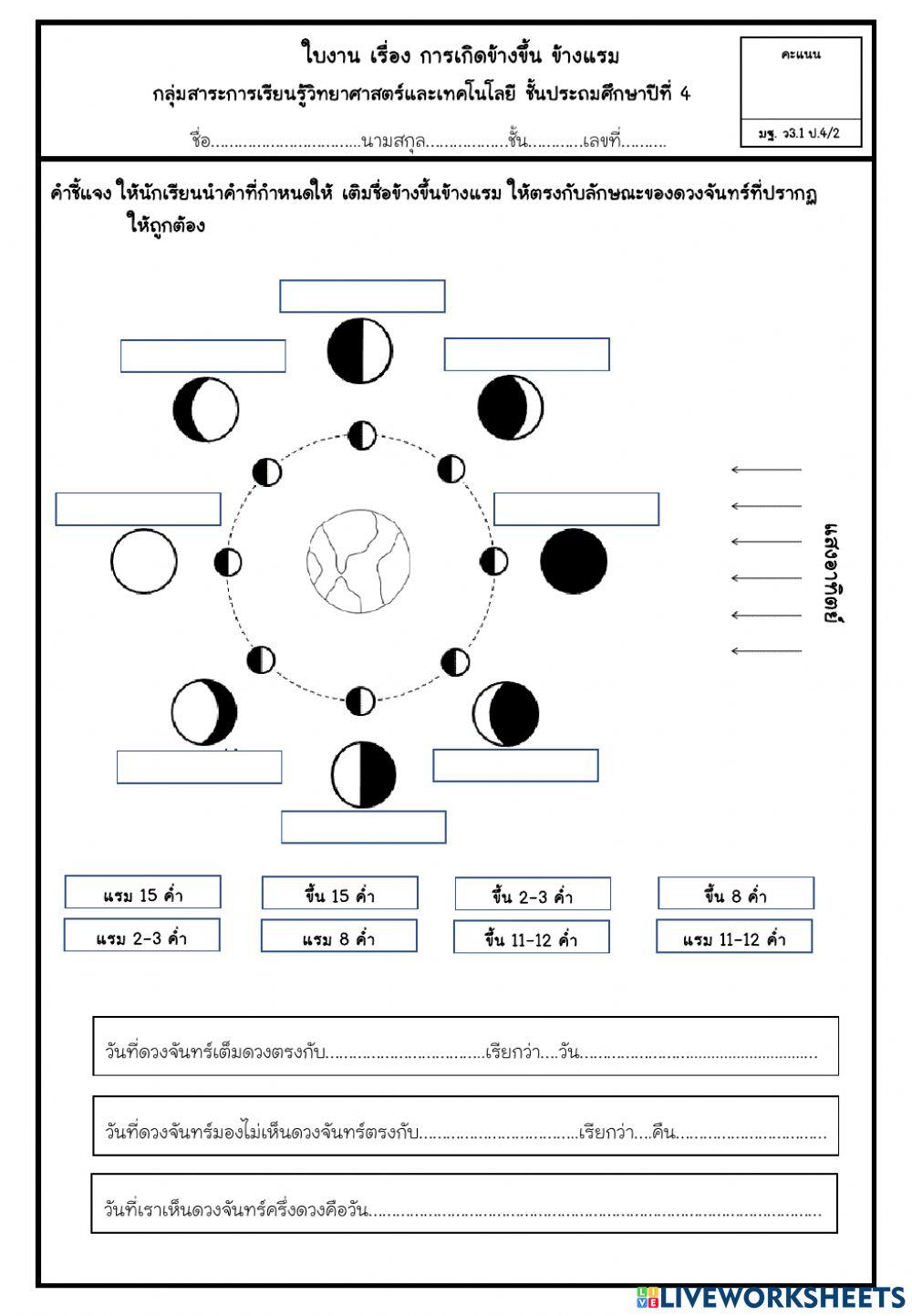 ข้างขึ้นข้างแรม