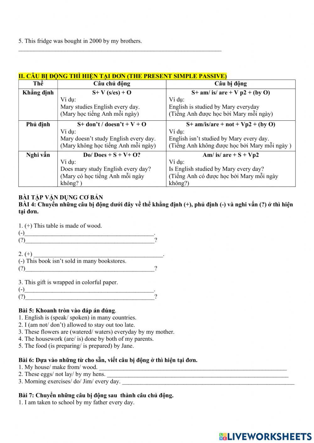 G7 - Unit 6: Vocab & Grammar