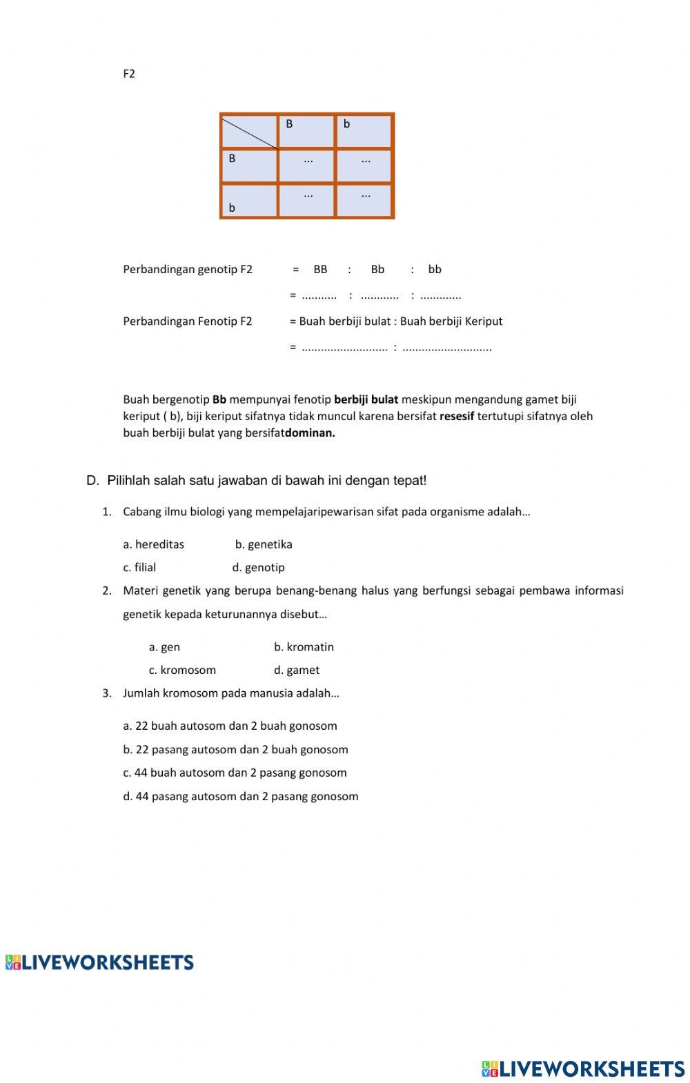 LKPD Pewarisan sifat