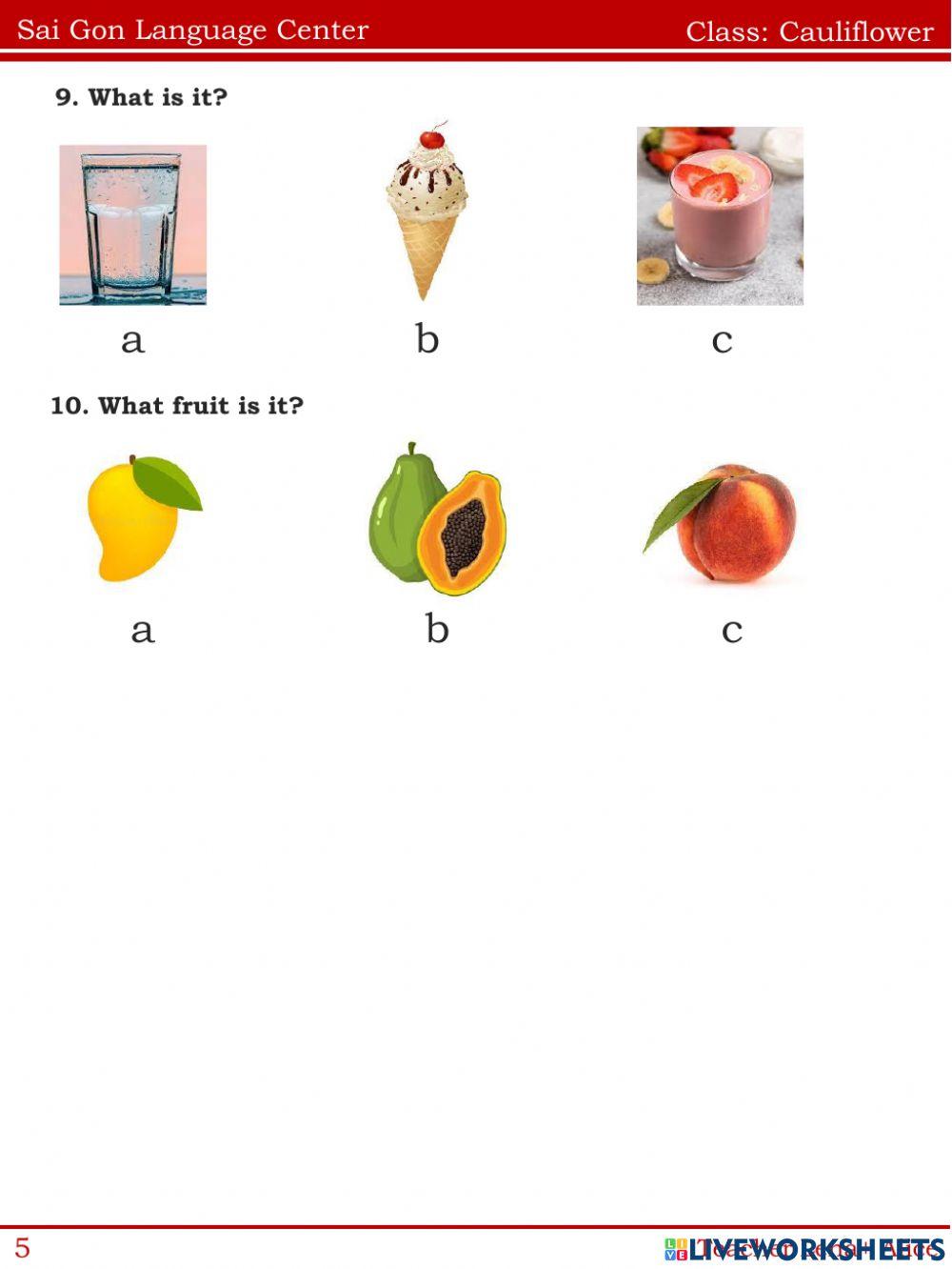 Review fruits