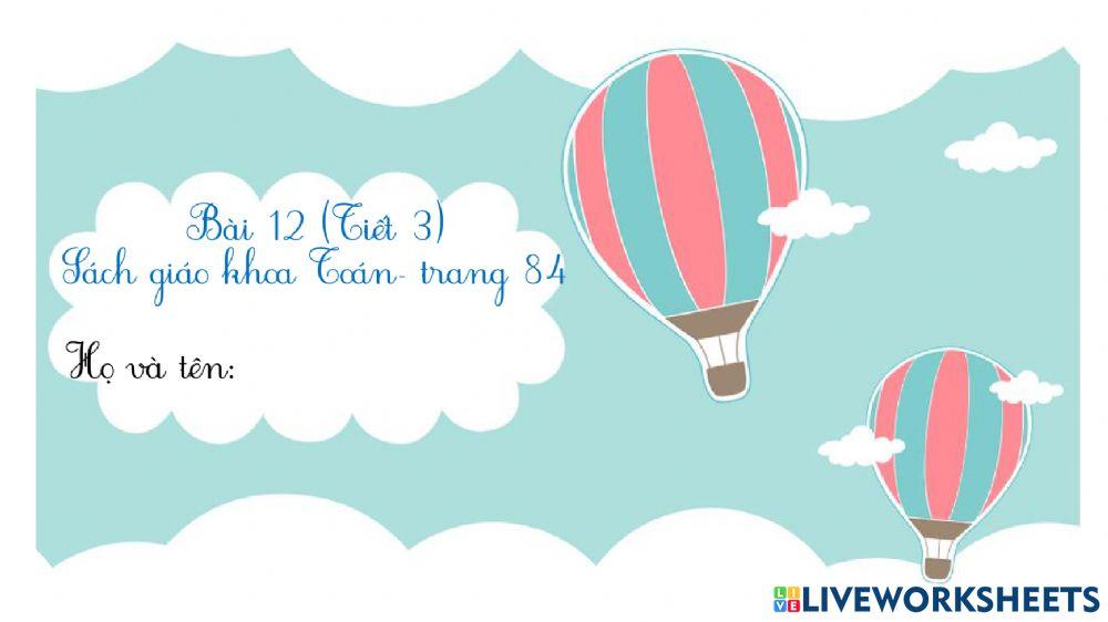 Bài 12: Bảng cộng trừ PV10