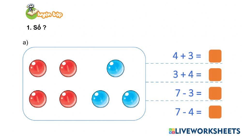 Bài 12: Bảng cộng trừ PV10