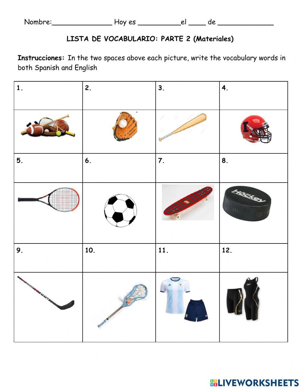 El material deportivo