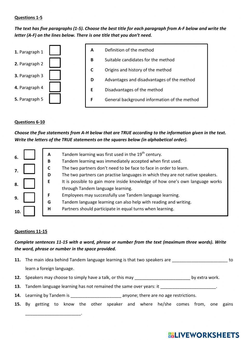 Learning a foreign language