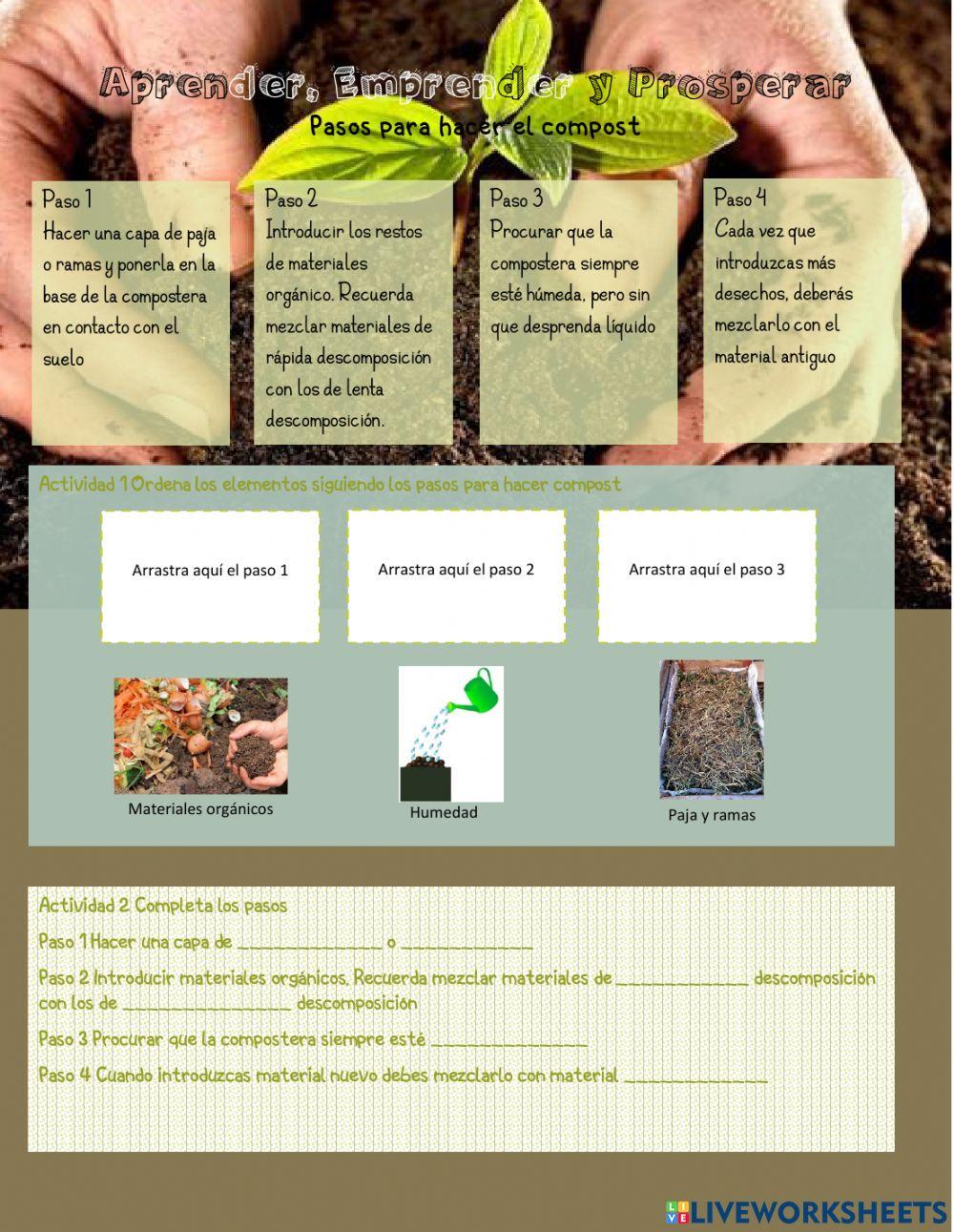 Diseñamos y elaboramos una compostera