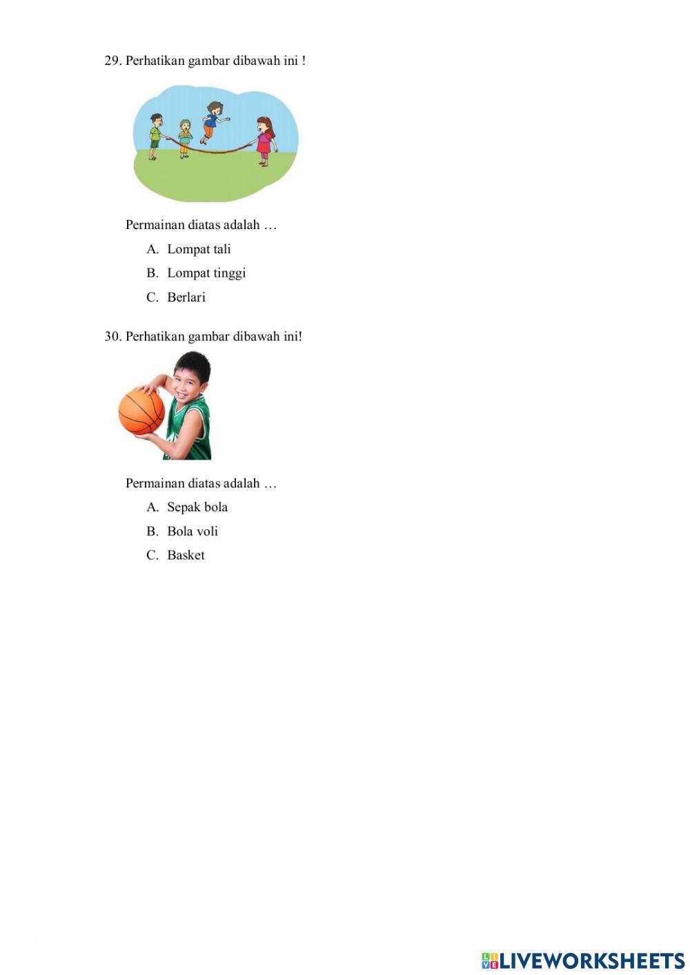 Soal PAS TEMA 4 KELAS 1