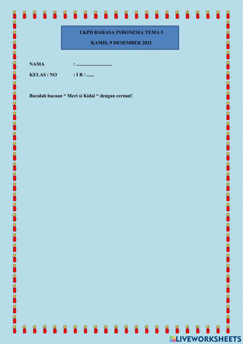 Lkpd bahasa indonesia