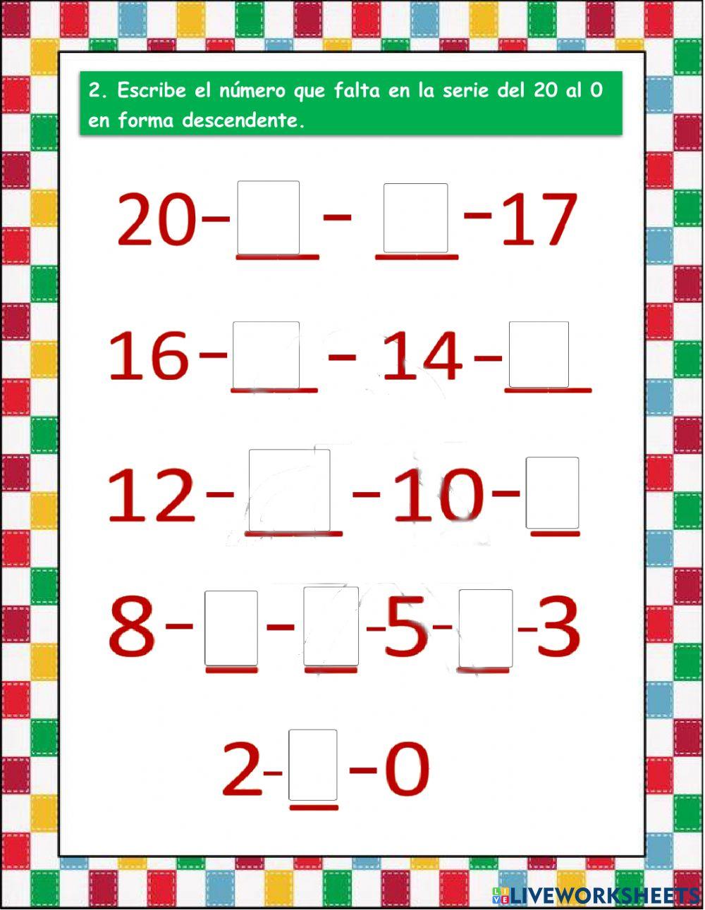 Conteo y series numéricas Conteo y series numéricas