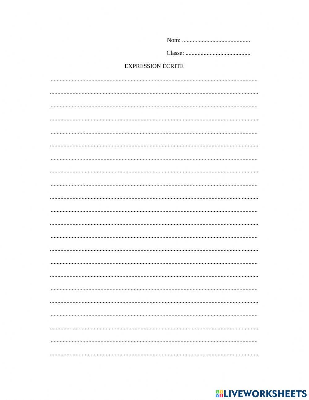 Expression écrite