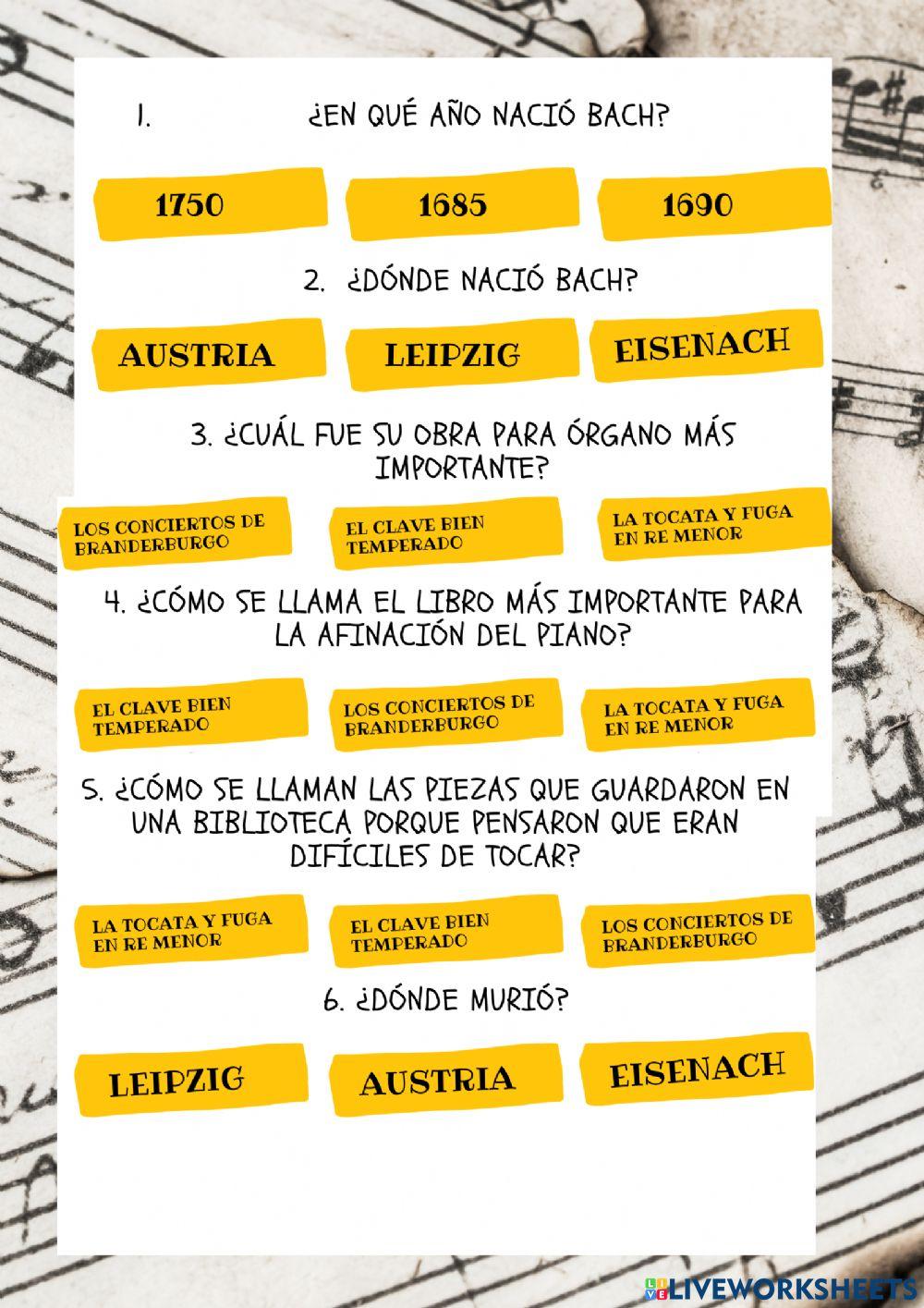 Biografía Bach