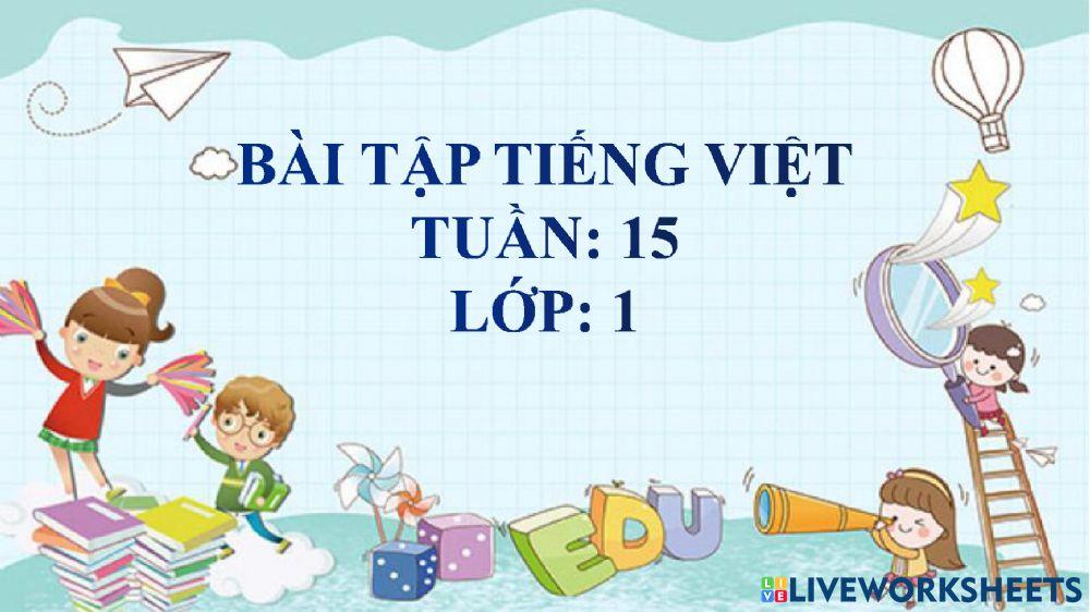 BT Tiếng Việt - Tuần 15