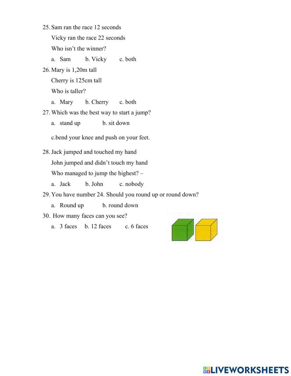 Maths 2 - term 1 - No.2