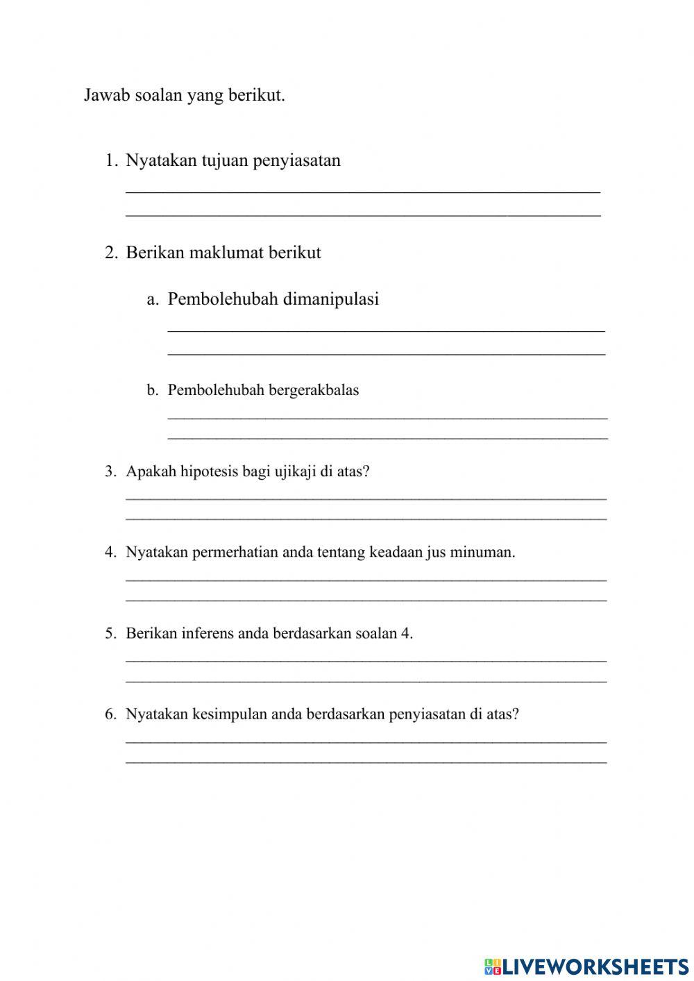 Sains Tahun 5 (Ujikaji keadaan jirim)