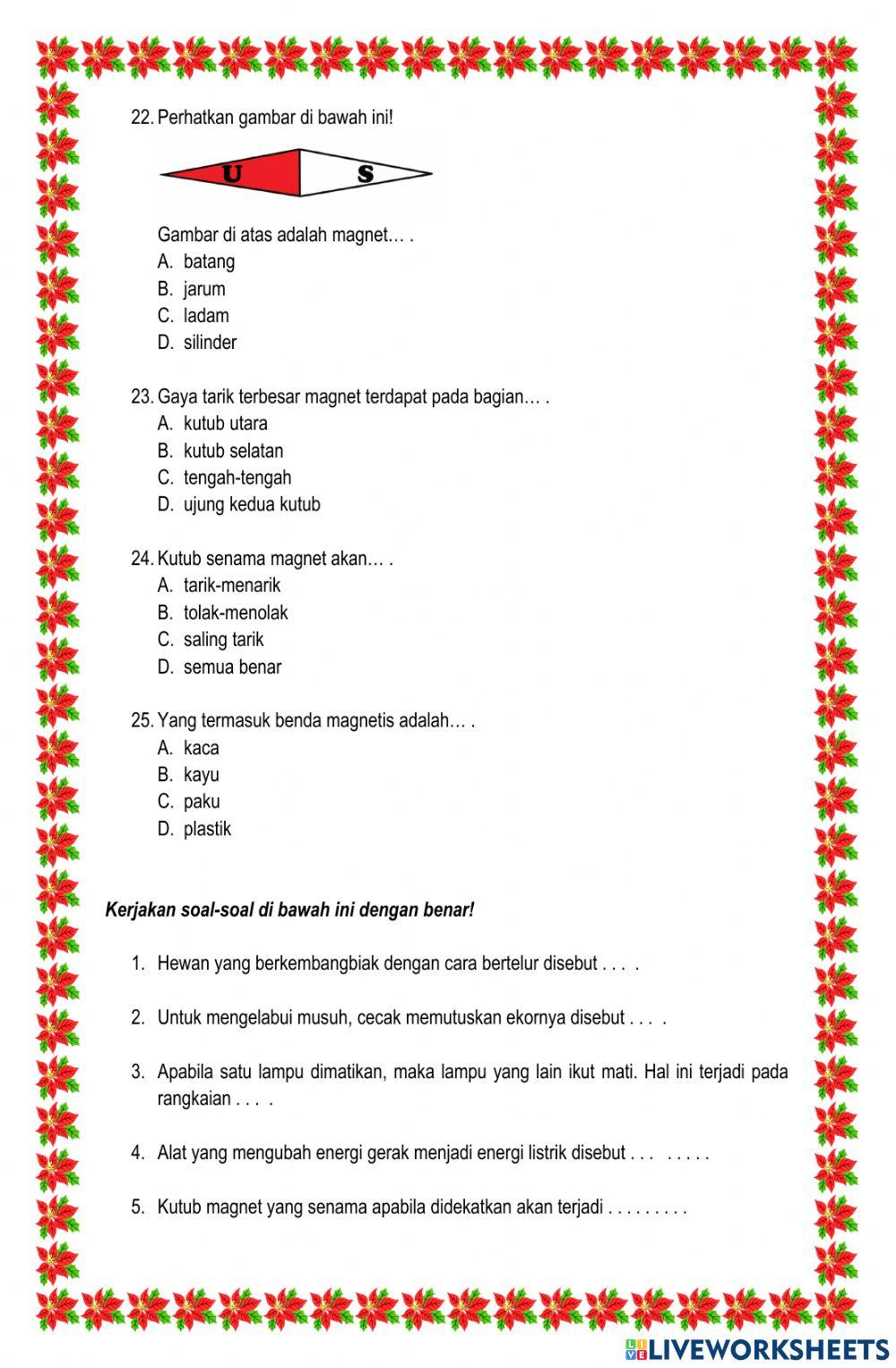 PAS 1 Muatan 3 Kelas 6 PAS 1 Muatan 3 Kelas 6