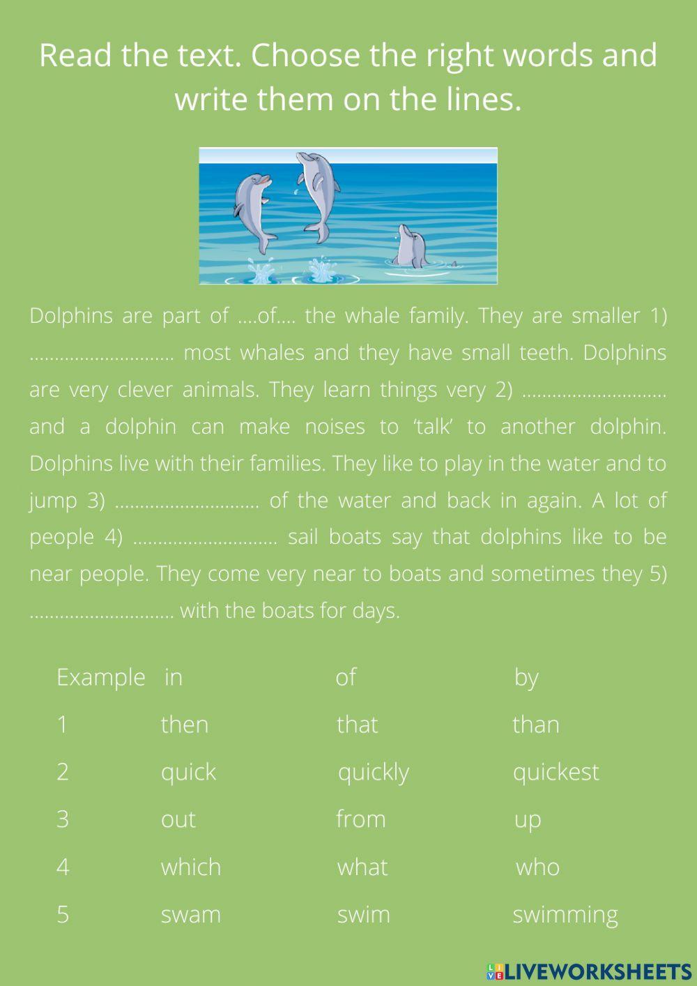 Mock exam movers - Reading and writing