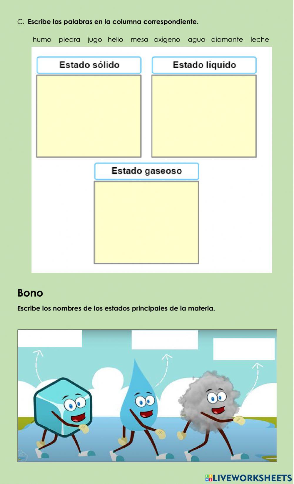 La materia y sus cambios La materia y sus cambios