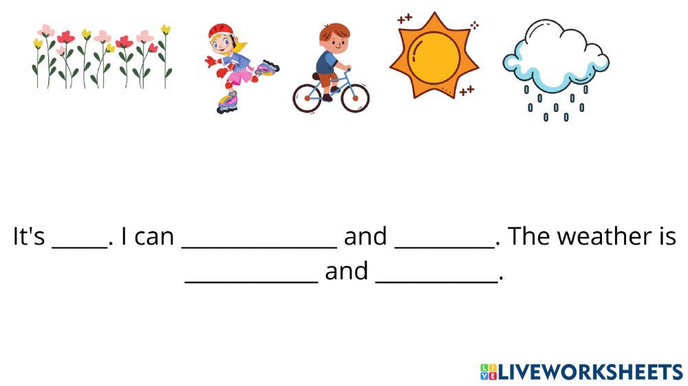 Seasons of the year, months and weather